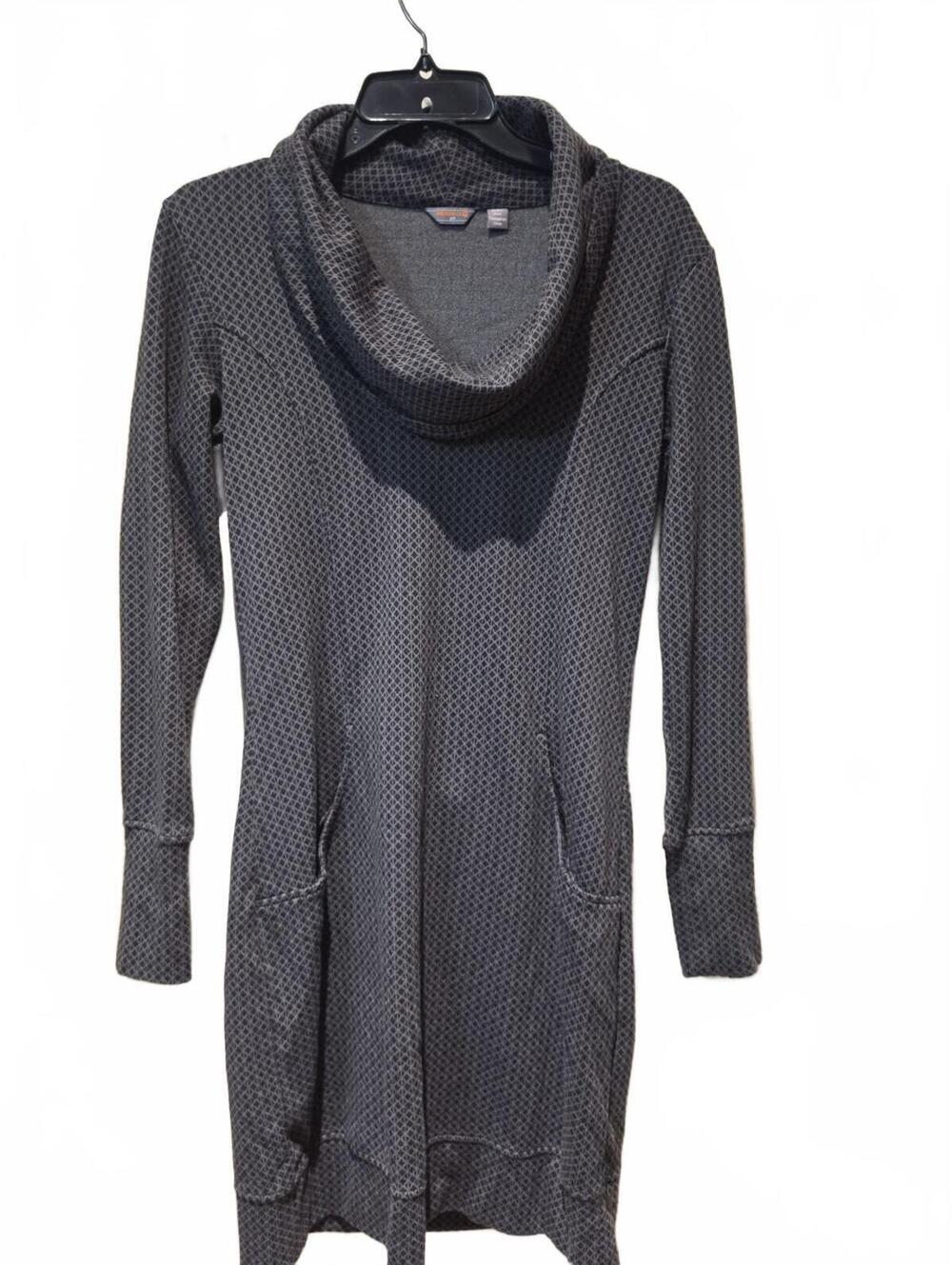 MERRELL 'Indira' Cowl Neck Knit Sweater Mini Dress w/ Pockets Size Small